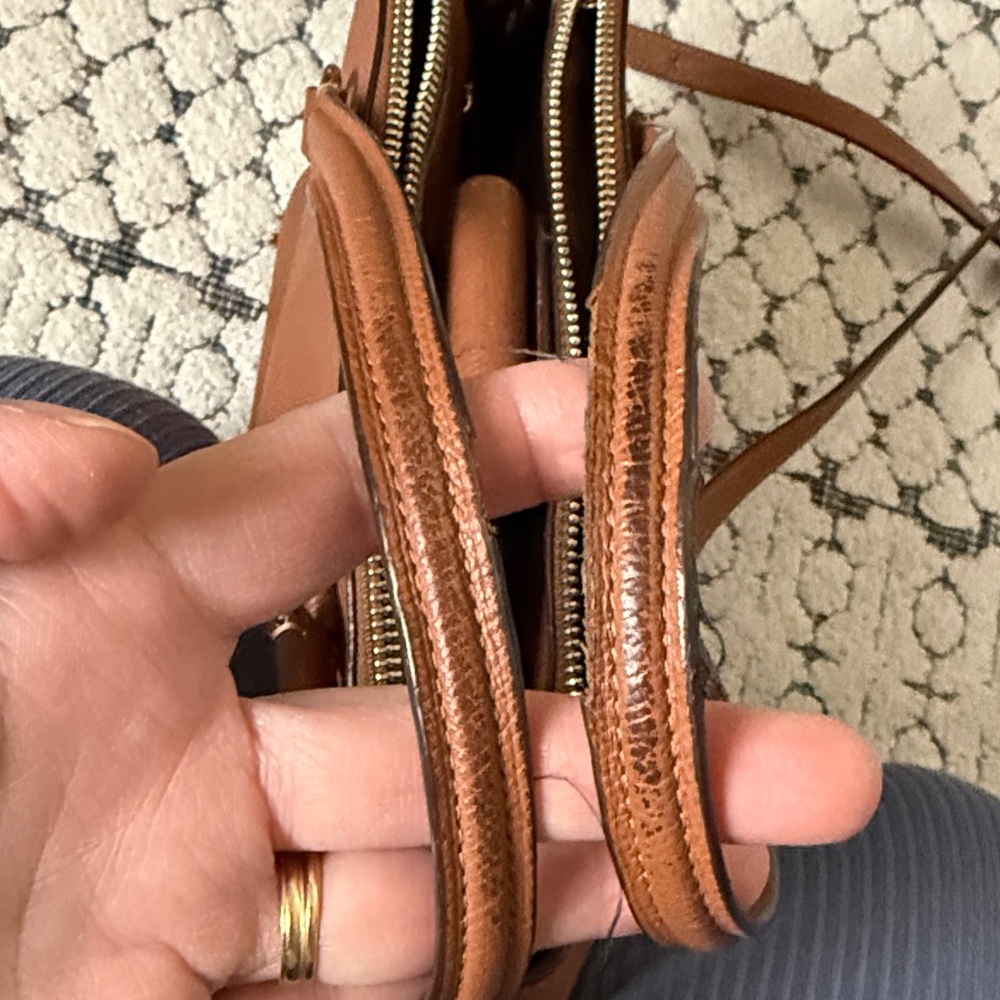 Coach Tan Leather Crossbody Bag - Picture 9 of 16